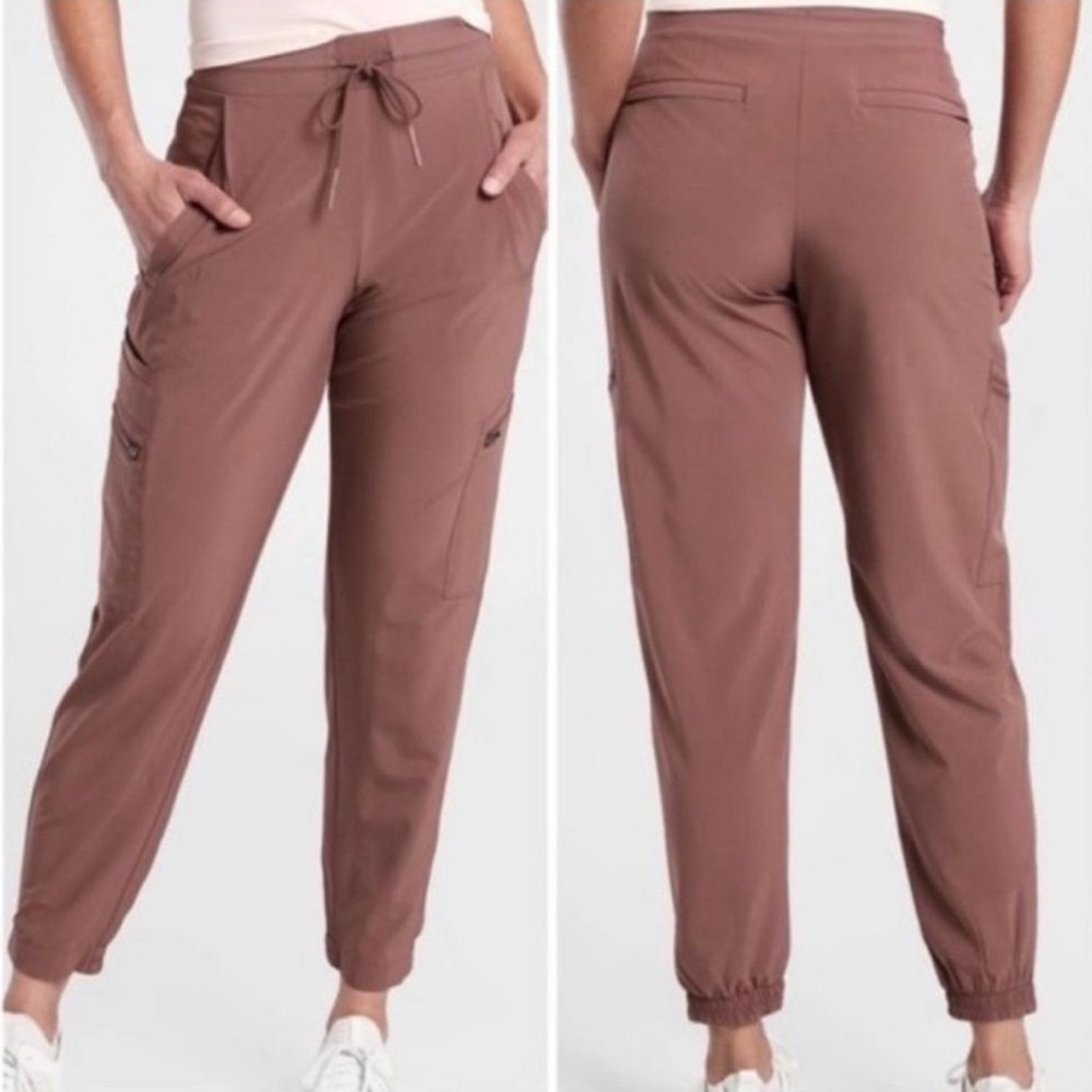 Athleta Venture pant joggers women’s 4 dusty rose EUC